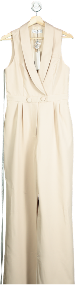 Club L Stone Endura Tailored Sleeveless Wide-Leg Jumpsuit UK 10