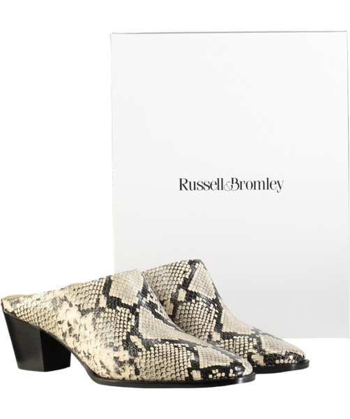 Russell Bromley Beige Betton Western Mule UK EU 40 👠 – Reliked