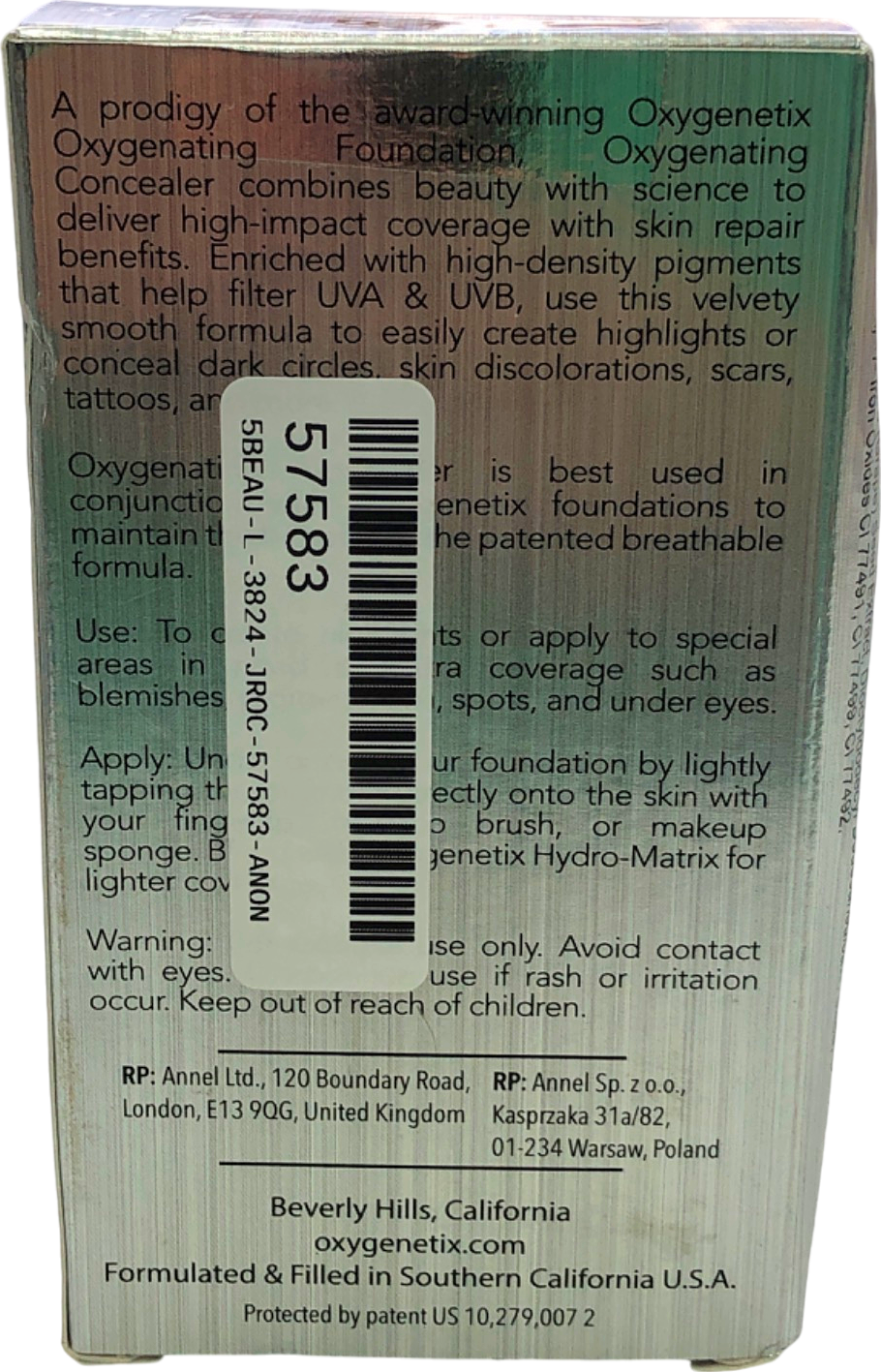 Oxygenetix Oxygenating Concealer B-1.0 8ml