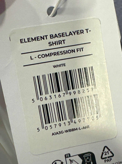 Gymshark White Element Baselayer T-Shirt L