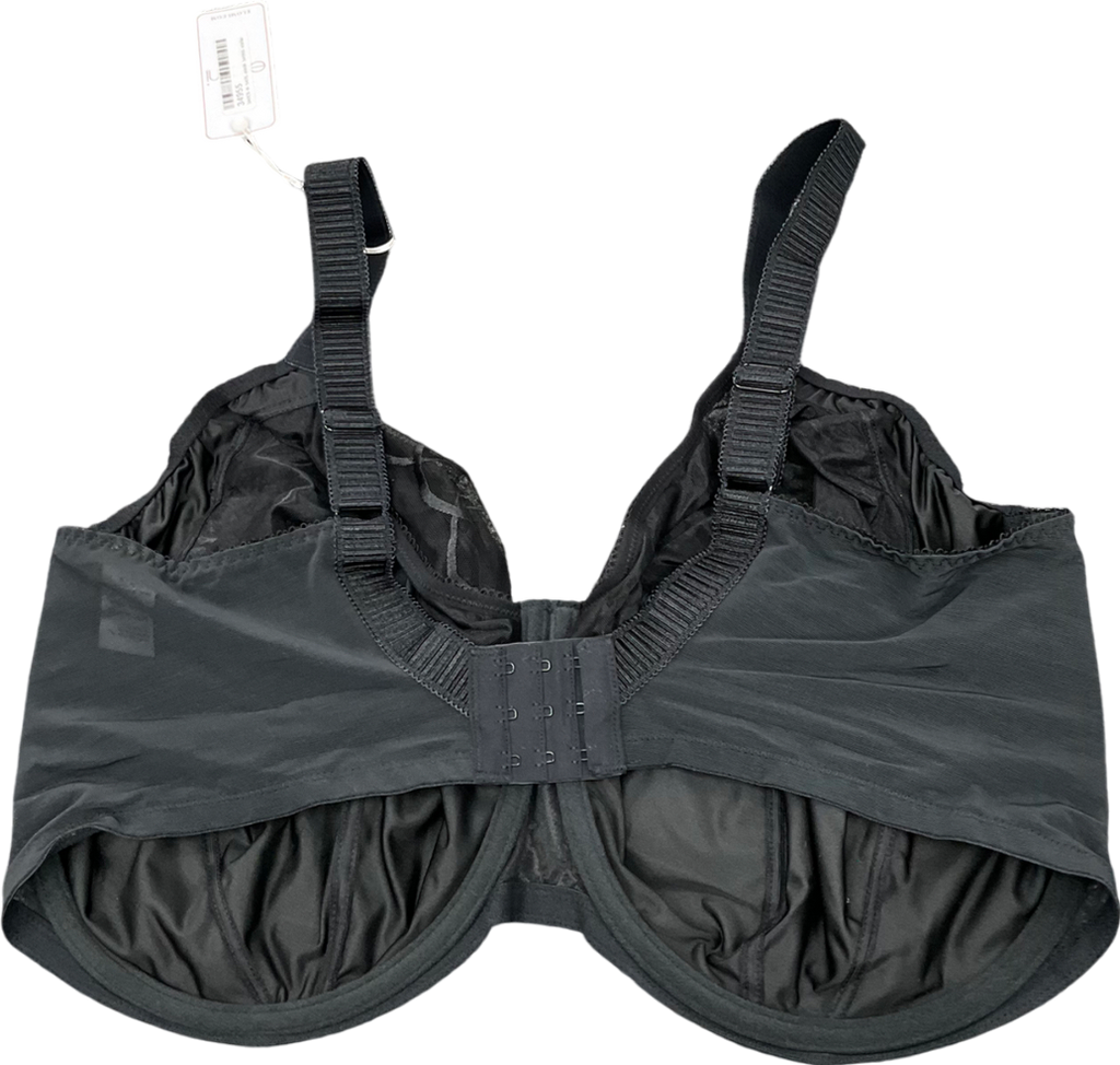 Elomi Lingerie Black Cate Full Cup Bra - 44l UK XXXL
