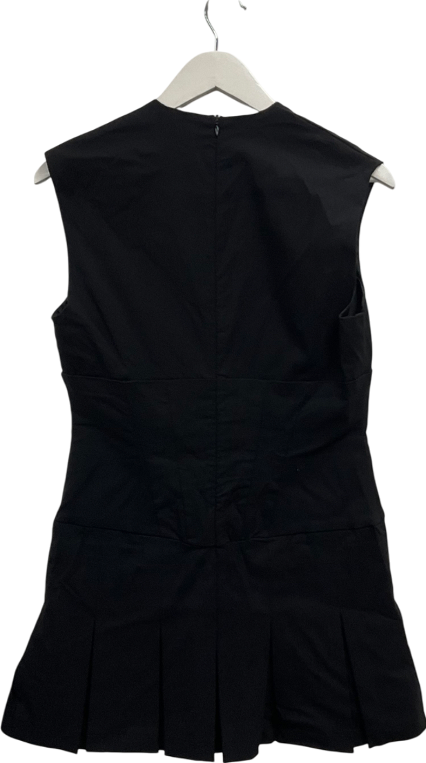 boohoo Black Box Pleated Skirt Mini Dress UK 14