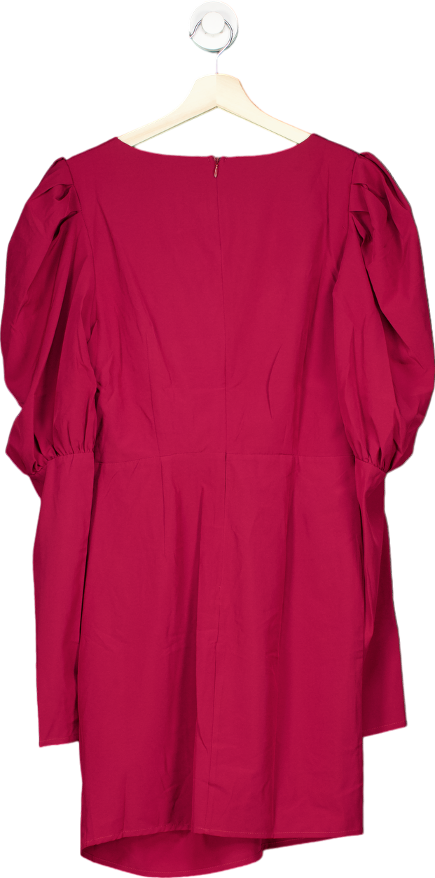 Love & Other Things Red Puff Sleeve Dress UK L