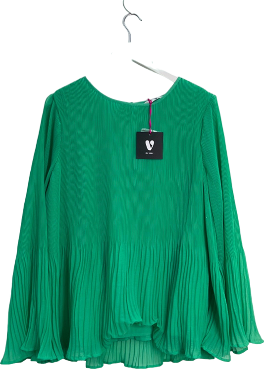 V by Very Green Pleated Blouse UK 20