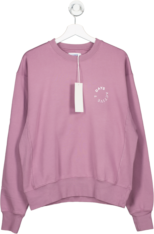 Gymshark Isla Knit 100% Wool Pullover Crop Sweater Womens Size L Dusty Pink