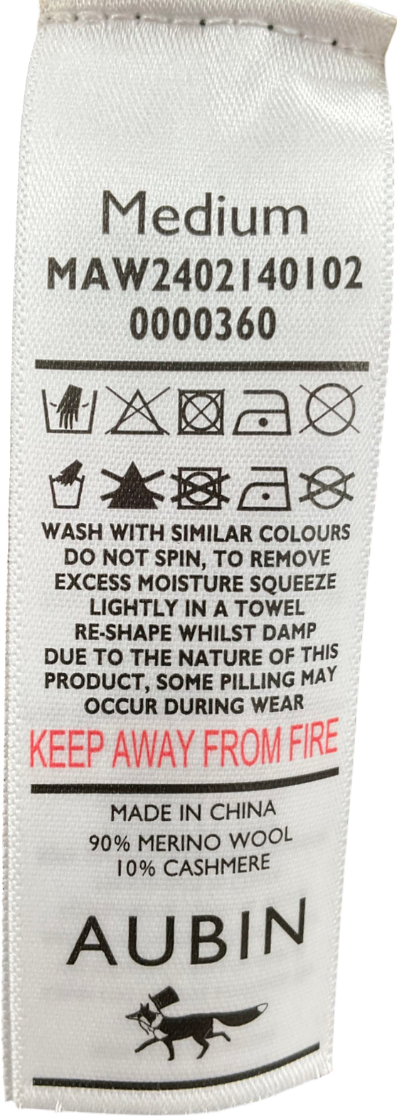 Aubin Green Hubbert Crew Neck Jumper UK M