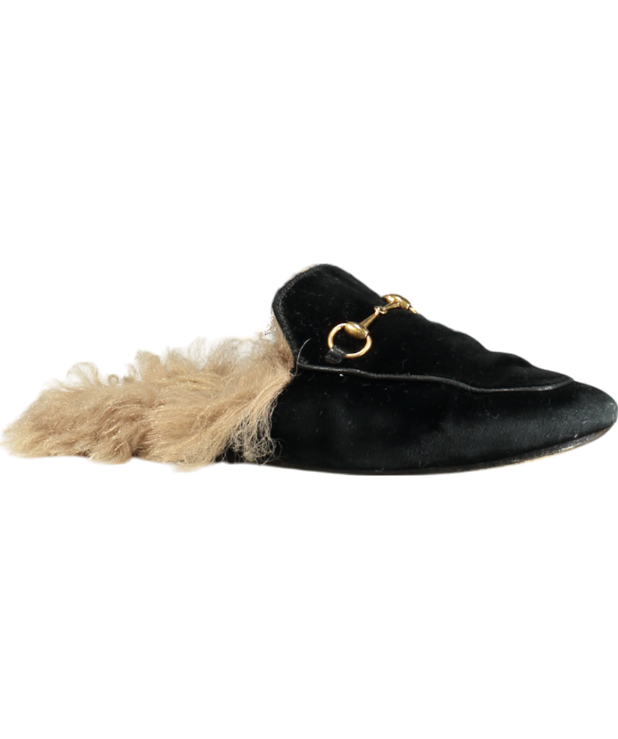 GUCCI Black suede 2015 Re-edition Princeton Mules UK 5 EU 38 👠