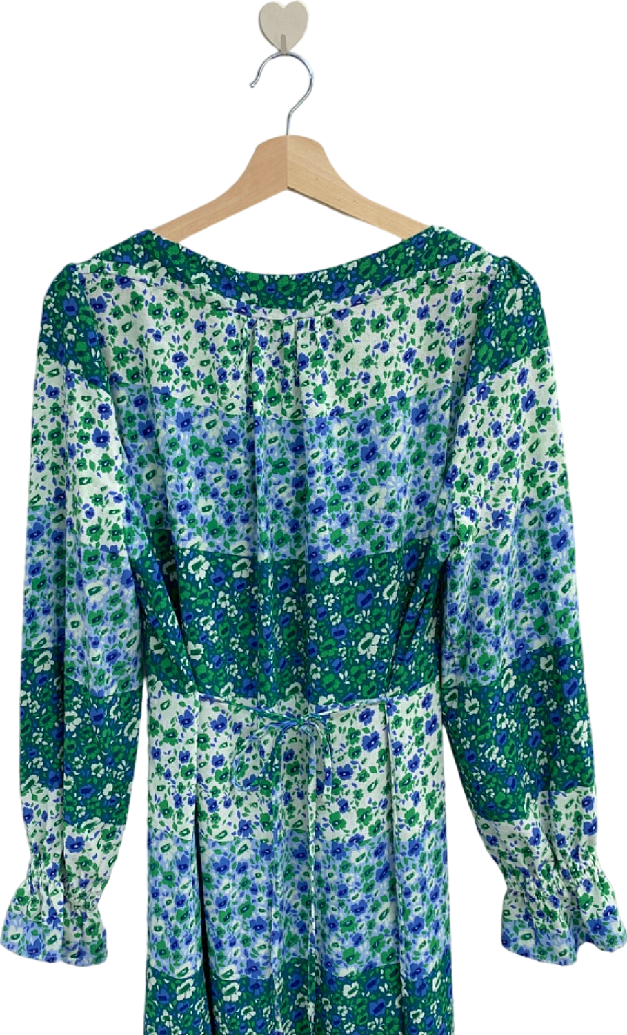 Baum Und Pferdgarten Blue Green Floral Midi Dress UK Size 10