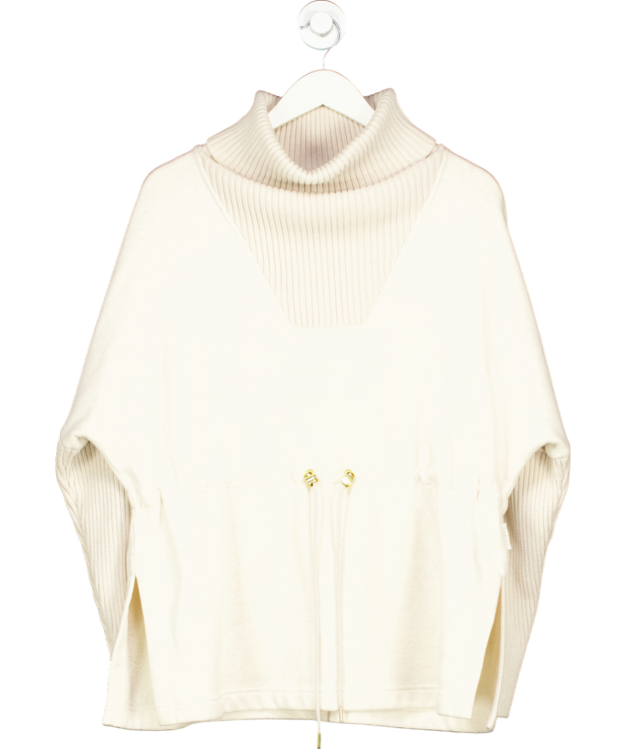 Varley Cream Oatmeal Marl Cavello Longline Sweat Top UK M