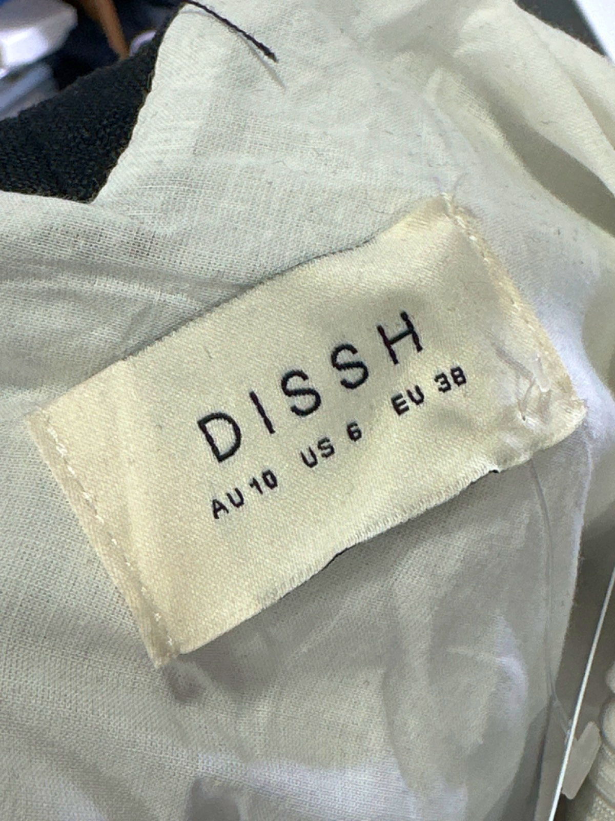 DISSH White and Black Hazel Lace & Linen Maxi Dress UK 10