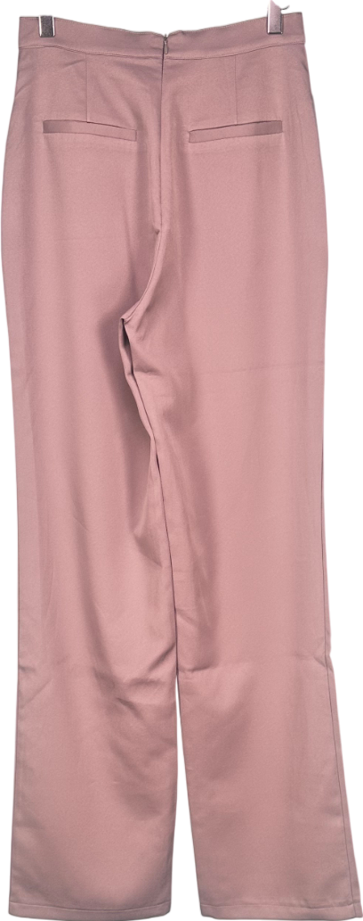 Misspap Grey Cut Out Waist Straight Leg Trousers UK 8