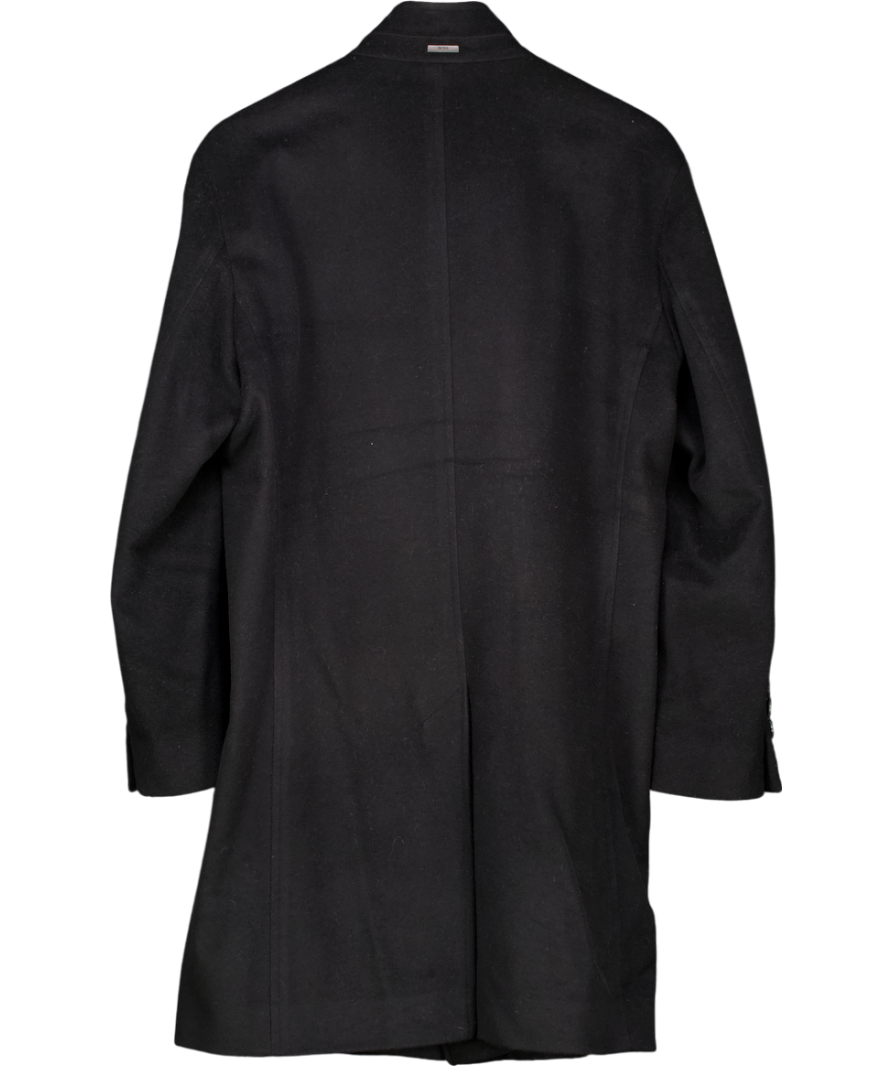 BOSS Black Hyde Wool/cashmere Stand Up Collar Coat UK M/L