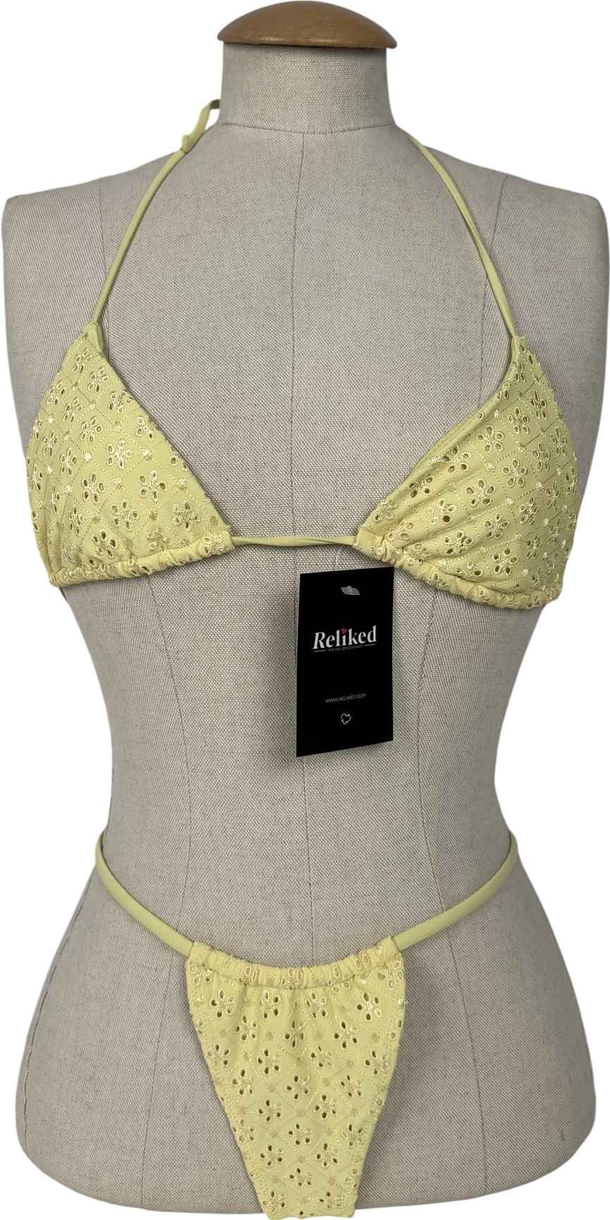 Oh Polly Yellow Recife Bikini Set UK XS/S