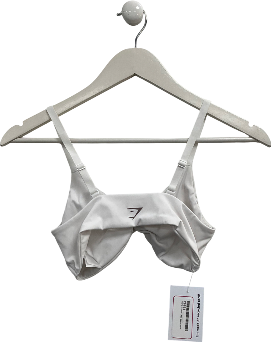 gymshark White Twist Front Bralette UK S