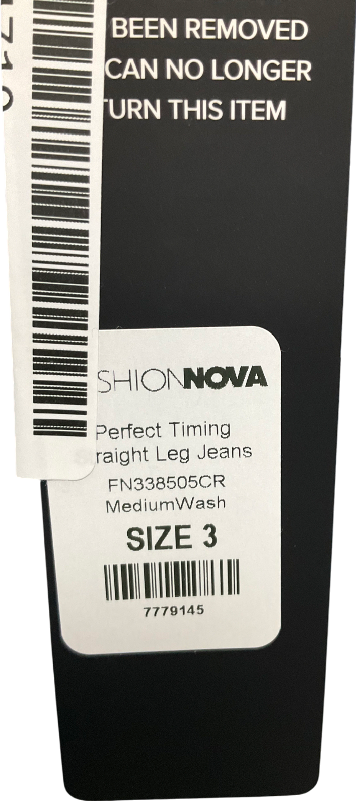 Fashion Nova Blue Perfect Timing Straight Leg Jeans UK M