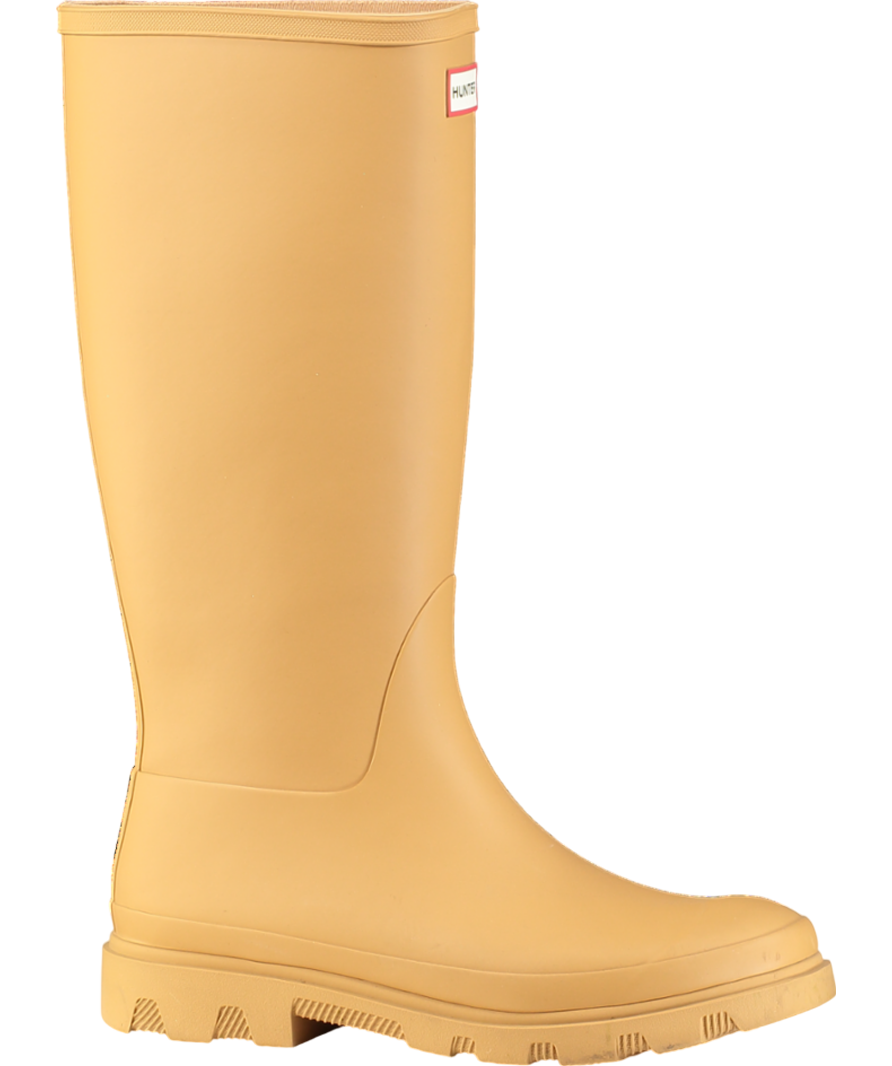Hunter Beige Women's Downpour Tall Wellington Boot UK 8 EU 41 👠