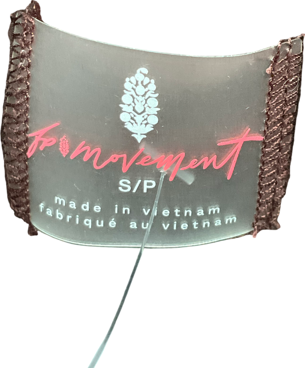 Free People Brown Hit The Slopes Fleece Jacket UK S