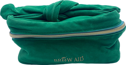 Brow Aid Green Cosmetic Bag