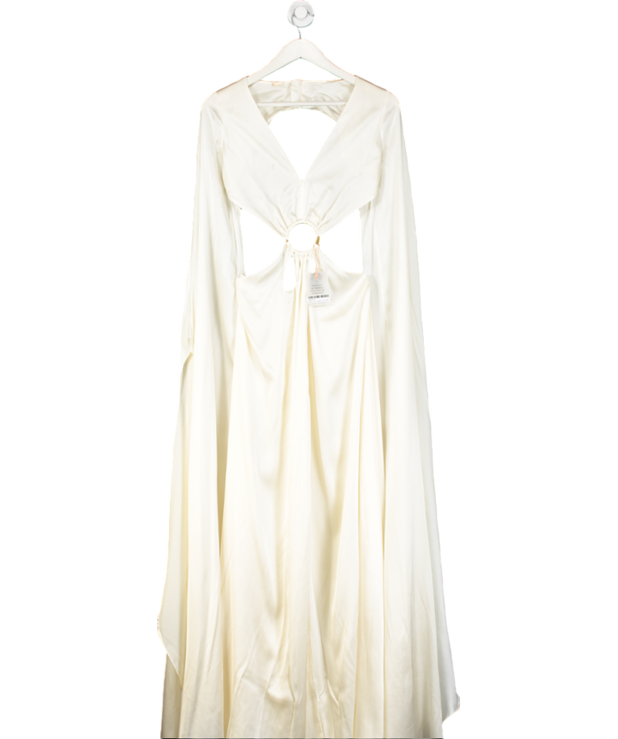 Cult Gaia Cream Jasmin Silk Gown UK S