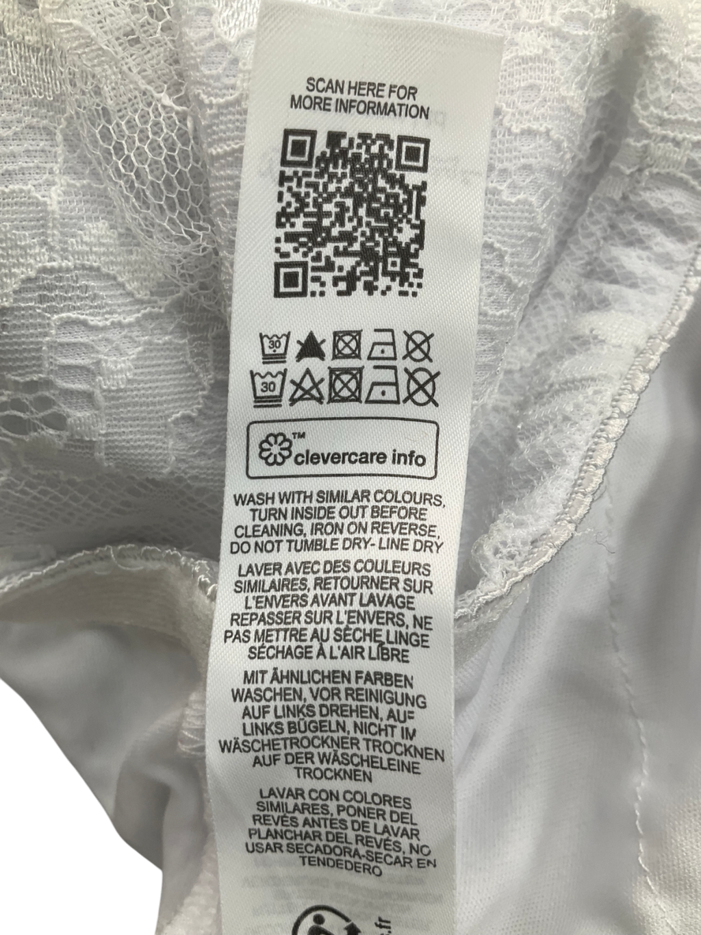 Miss Selfridge White Festival Ruffle Lace Skort UK 10