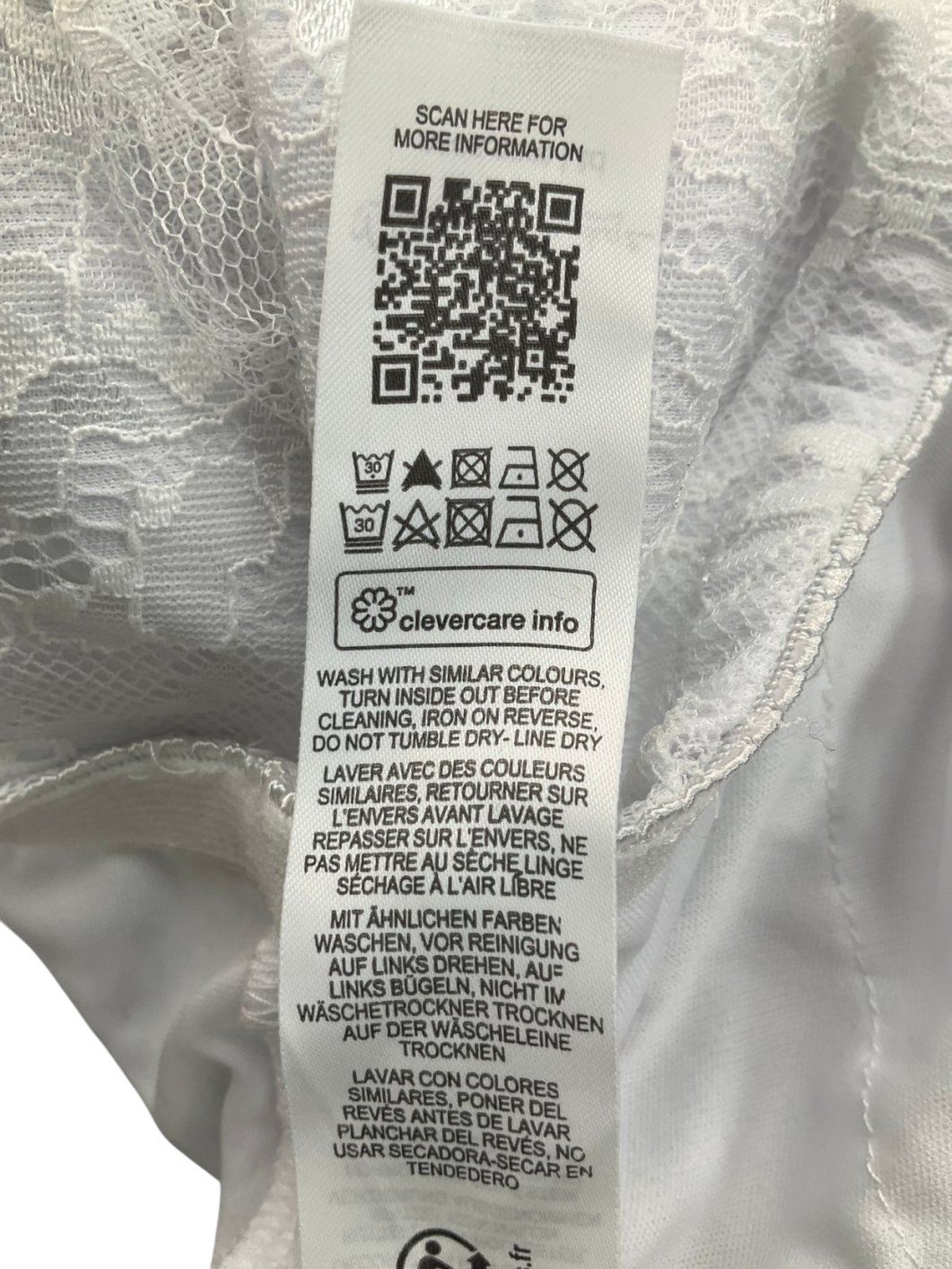 Miss Selfridge White Festival Ruffle Lace Skort UK 10