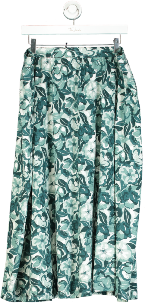 Seasalt Green Collage Floral Reflection Ready Sail Skirt UK 18
