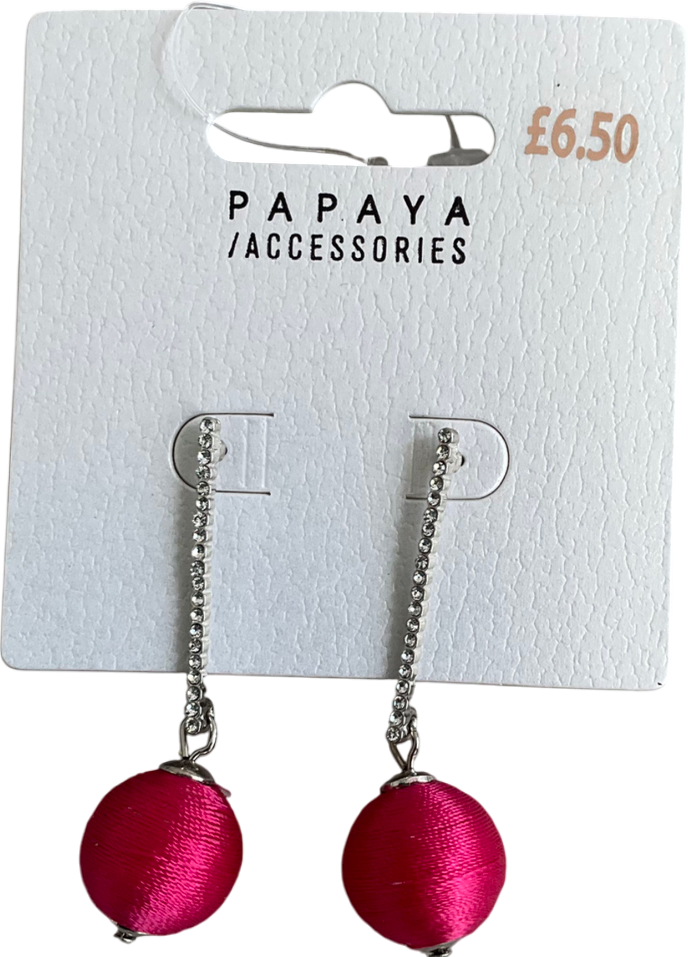 Matalan Metallic Dimante Earrings With Ball