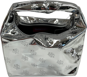 Huda Beauty Metallic Chrome Silver Bag One Size