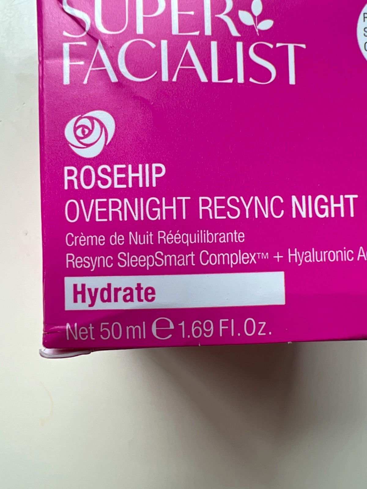 Super Facialist Rosehip Overnight Resync Night Cream 50ml