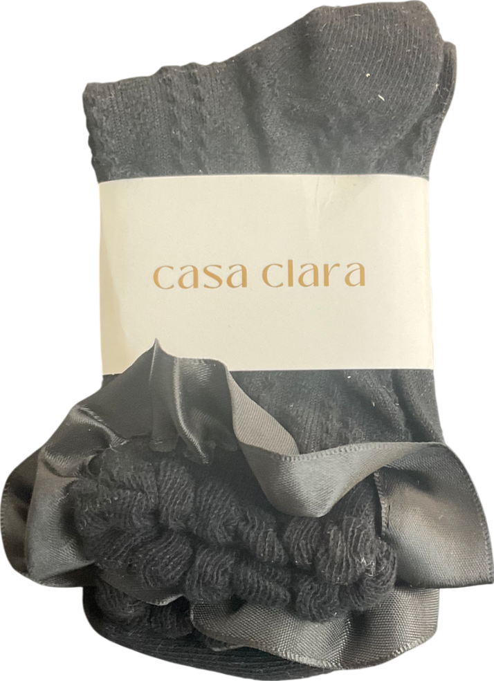 Casa Clara Black Paris Socks One Size