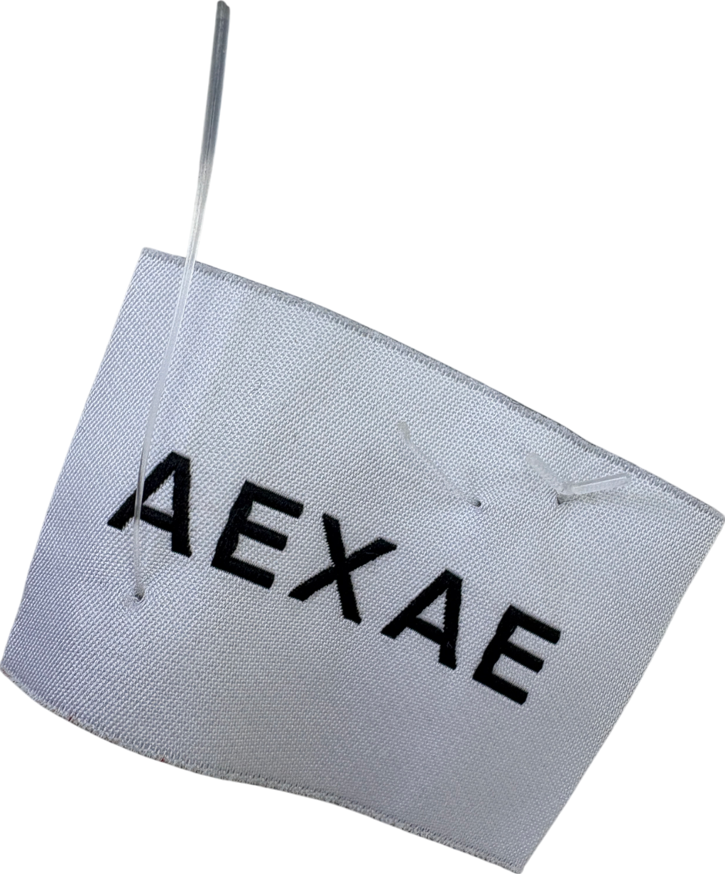 aexae White Linen Column Maxi Skirt UK M