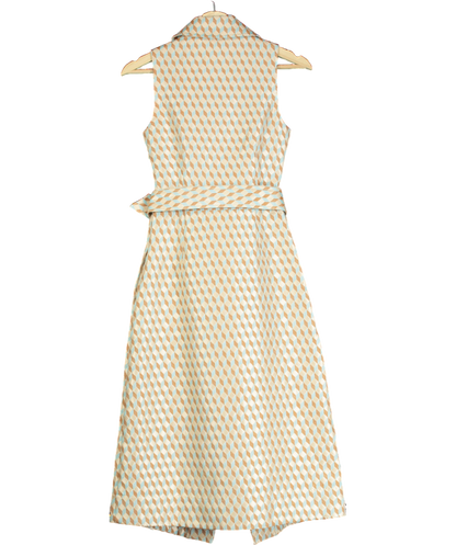 Tuckernuck Beige Ocean Spray Sleeveless Cheyenne Dress UK XXS