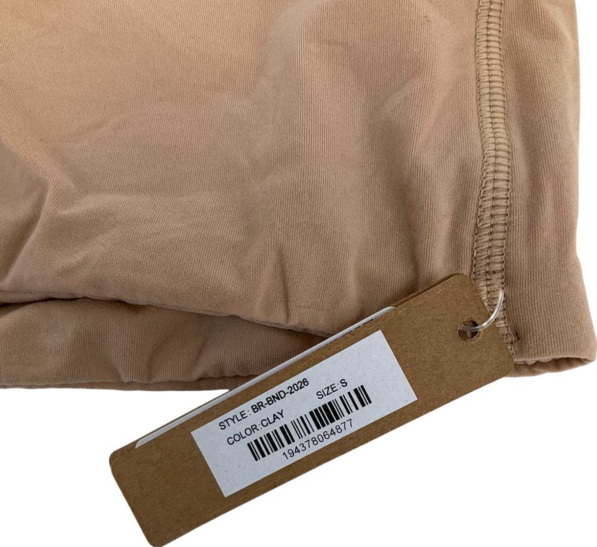 SKIMS Nude Bandeau Top In Clay UK S