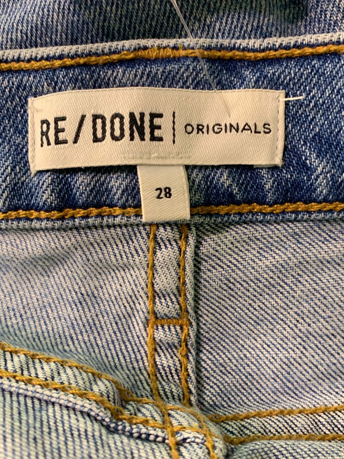 Re/Done Light Blue Mid '90s High Rise Skinny Jeans W28