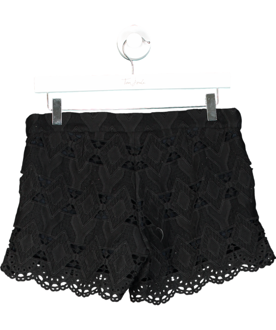Maje Black Lace Shorts UK 10