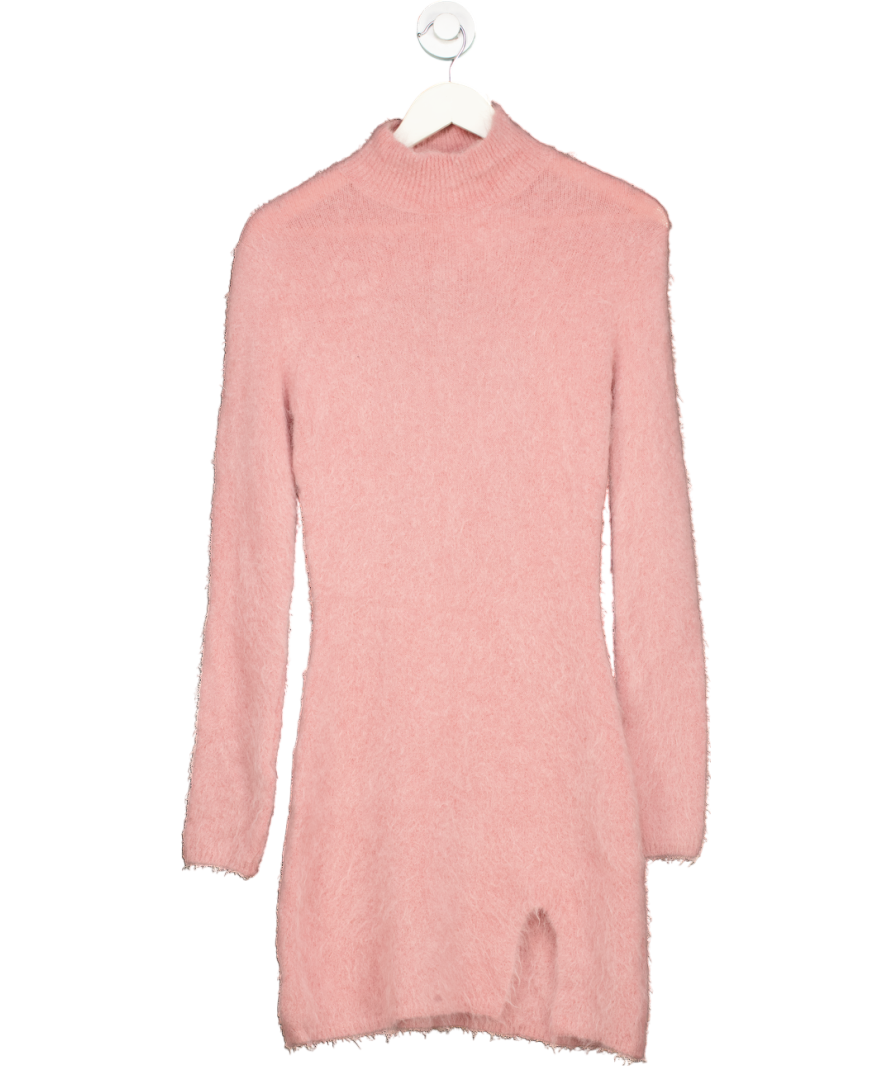 Vicolo Pink Mini Dress Alpaca Wool, Polyamide, Virgin Wool, Elastane UK XS/S