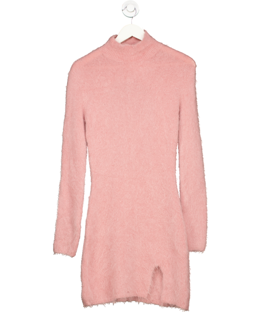 Vicolo Pink Mini Dress Alpaca Wool, Polyamide, Virgin Wool, Elastane UK XS/S