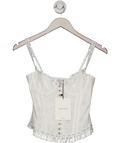 Lounge Underwear White Posy Corset Top UK 6