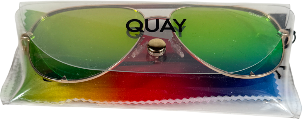 QUAY Metallic High Key Sunglasses in Case