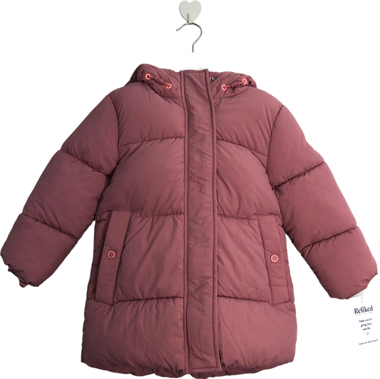 Next Pink Hooded Puffer Coat 2 Years