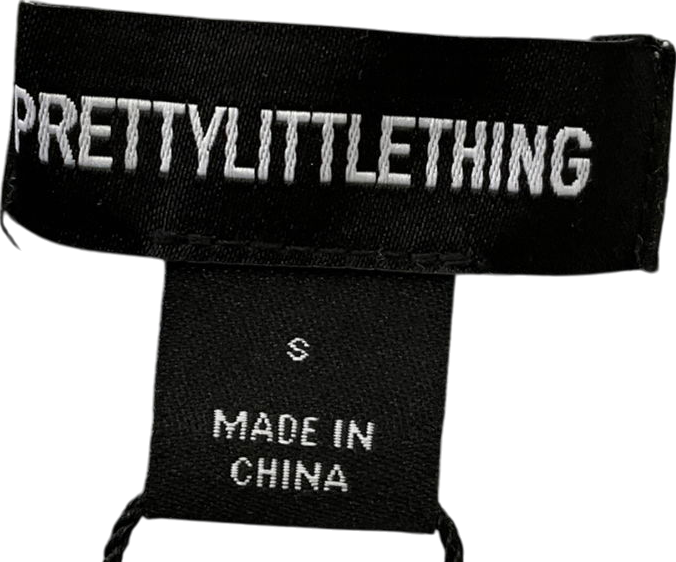 PrettyLittleThing Metallic Silver Sequin Knit Maxi Dress UK S