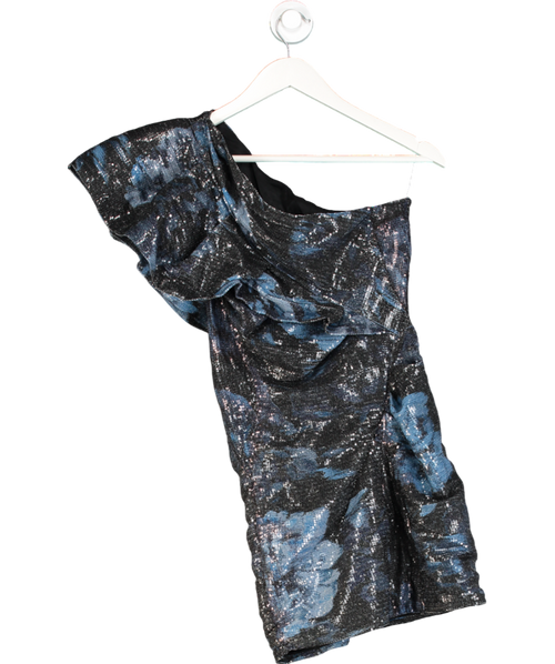 Alexandre Vauthier Blue One Shoulder Sequin Mini Dress UK XS