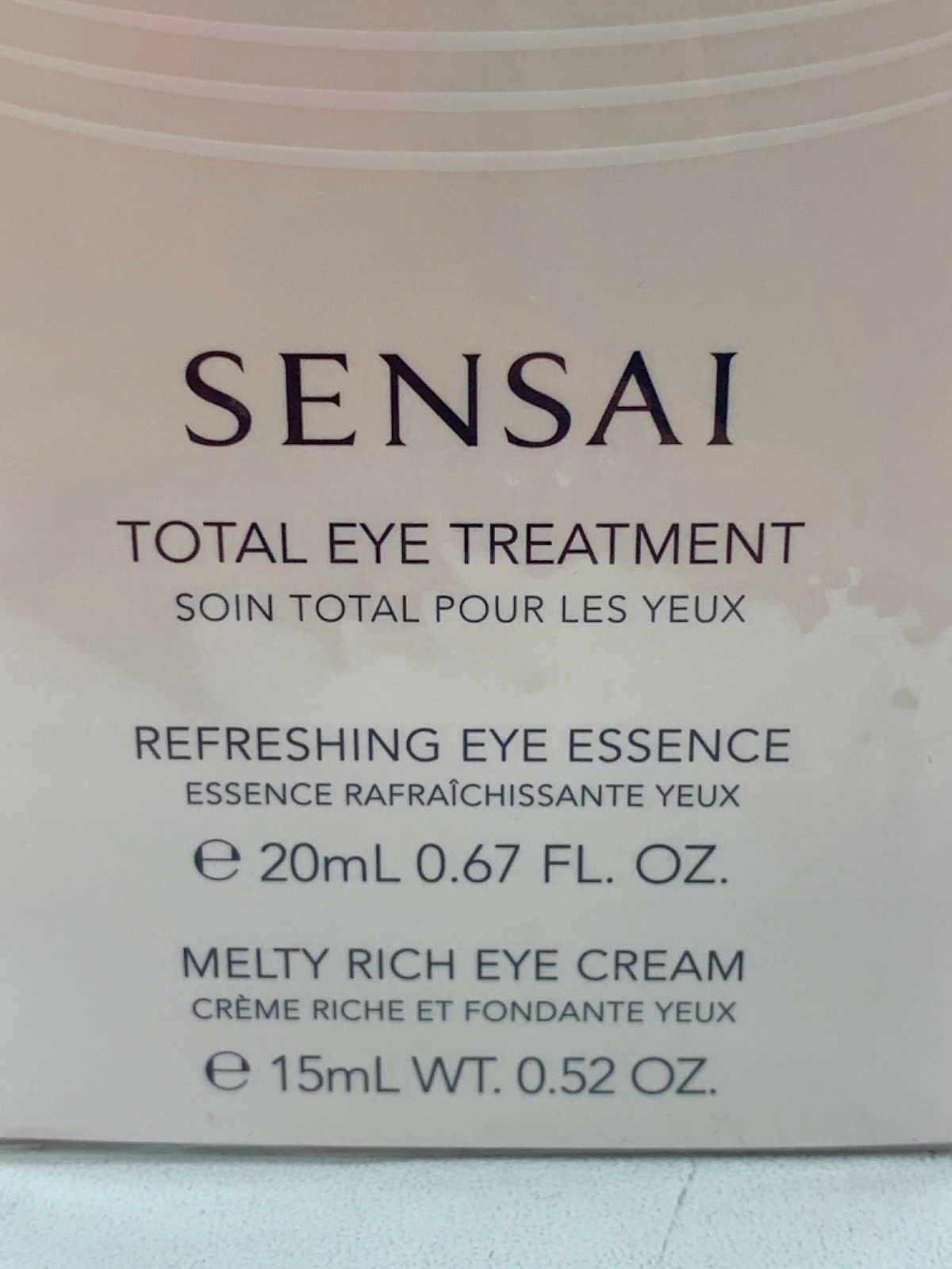 SENSAI Total Eye Treatment Refreshing Eye Essence 20ml Melty Rich Eye Cream 15ml