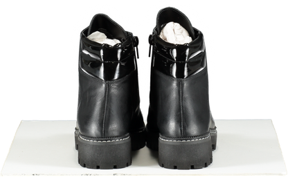 Carvela Black Stolen Leather Biker Ankle Boots UK 3 EU 36 👠