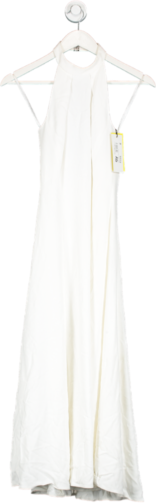 Karen Millen White High Neck Sleeveless Party Dress UK 8
