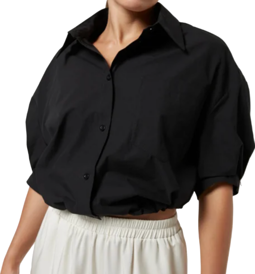 Jovonna London Black Davina Puff Sleeve Blouse BNWT UK S