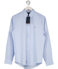 Tommy Hilfiger Flag Logo Poplin Regular Fit Shirt - Sweet Blue UK XS