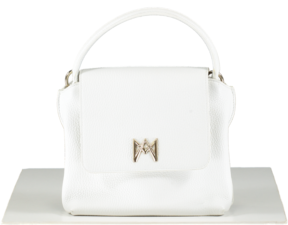 Ama By Anastasiia M. White Soft Leather Bag