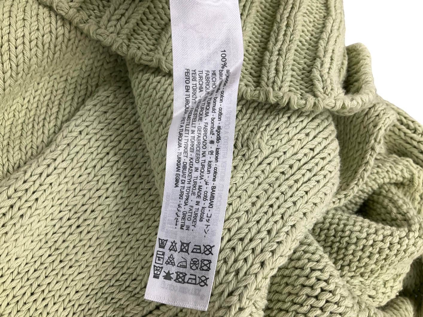 ZARA Green Embellished Button Cardigan UK M