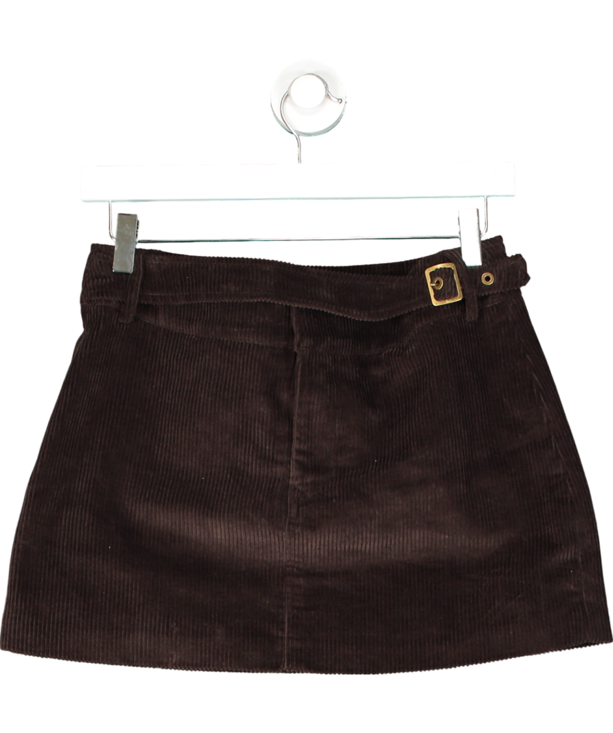 The New Archive Brown 2-piece The Corduroy Trench Coat And Mini Skirt UK 6